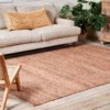 Nkuku Manado Jute & Cotton Rug - Rust
