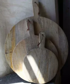 Nkuku Chopping Boards Mango Wood Pizza Board