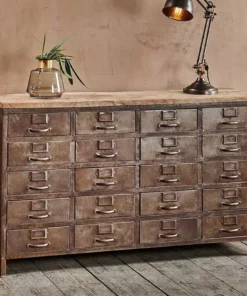 Nkuku Mansu Iron & Mango Wood Cabinet Large