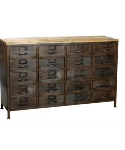 Nkuku Mansu Iron & Mango Wood Cabinet Large