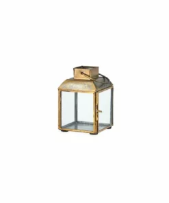 Nkuku Maro Brass Lantern - Small Home Accessories 7 Nkuku Maro Brass Lantern - Small Home Accessories