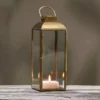 Nkuku Maro Brass Lantern - Tall Home Accessories