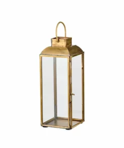 Nkuku Maro Brass Lantern - Tall Home Accessories