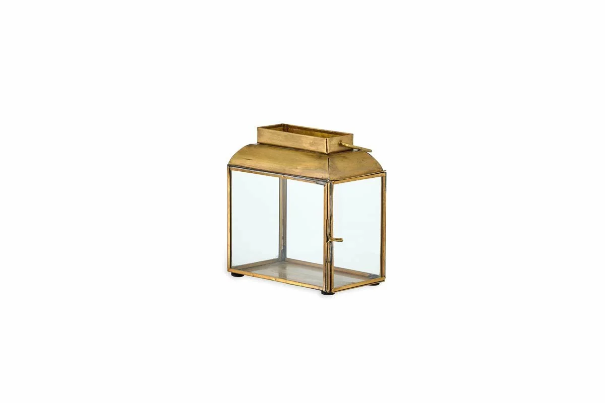 Nkuku Maro Brass Lantern - Wide Home Accessories 5 Nkuku Maro Brass Lantern - Wide Home Accessories