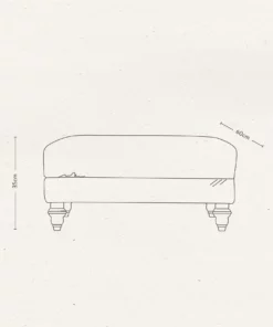 Nkuku Marri & Deni Footstool Living Room