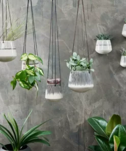 Nkuku Matamba Ceramic Hanging Planter - Match