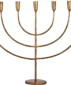 Nkuku Home Accessories Mbata Giant Brass Candelabra - Antique Brass