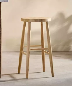 Nkuku New Arrivals Mengwi Round Bar Stool