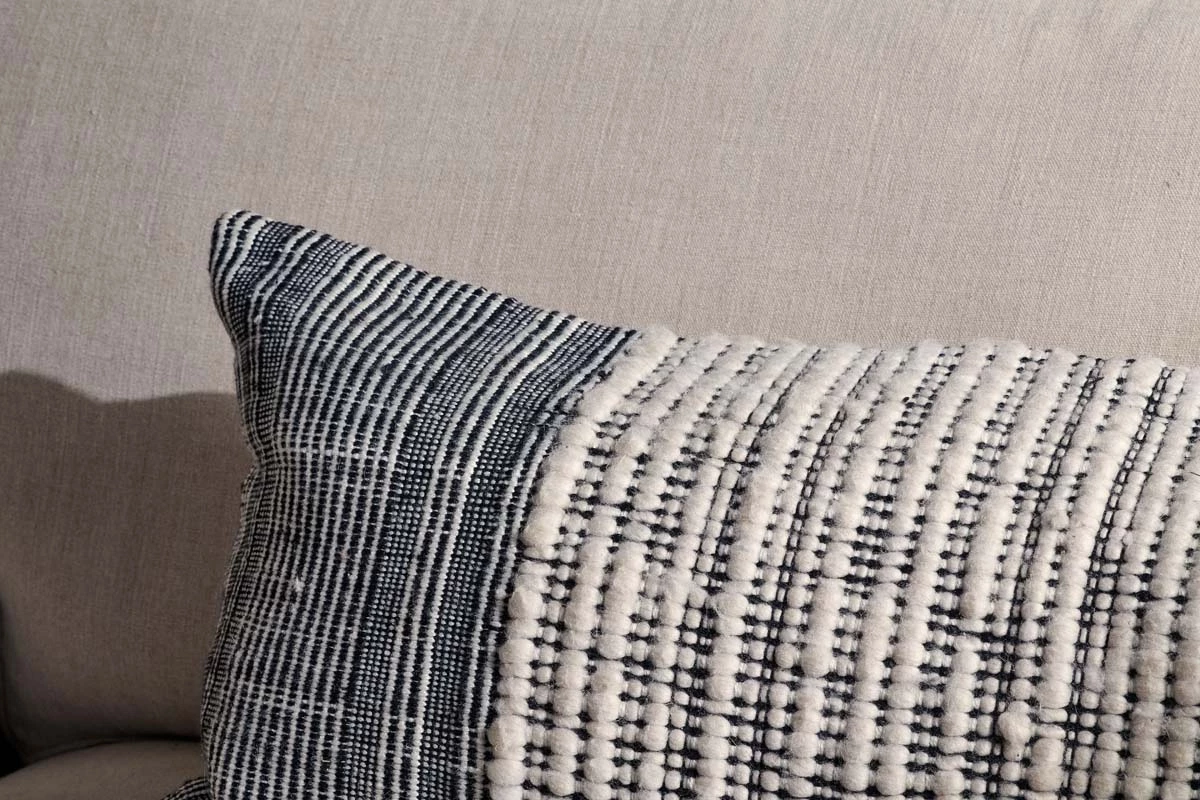 Nkuku Mika Recycled Cushion Cover - Rectangle Home Accessories 5 Nkuku Mika Recycled Cushion Cover - Rectangle Home Accessories