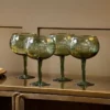 Nkuku Tableware Mila Gin Glass - Dark Emerald (Set Of 2)