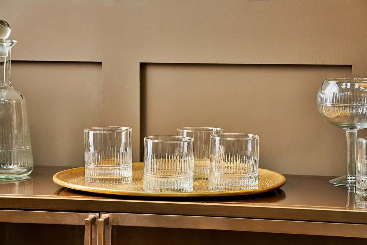 Nkuku Mila Tumbler - Clear (Set Of 4) 3 Nkuku Mila Tumbler - Clear (Set Of 4)