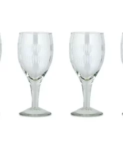 Nkuku Mila Wine Glass - Clear (Set Of 4) Tableware