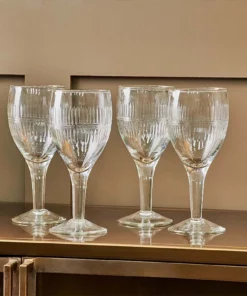 Nkuku Mila Wine Glass - Clear (Set Of 4) Tableware