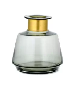 Nkuku Miza Glass Vase - Smoke