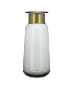 Nkuku Miza Glass Vase - Smoke