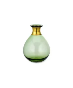 Nkuku Miza Mini Glass Vase - Green
