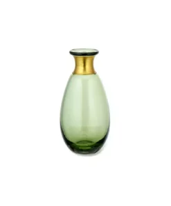Nkuku Miza Mini Glass Vase - Green