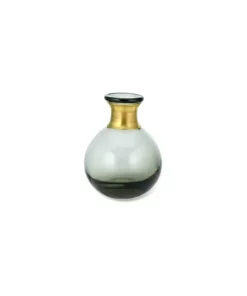 Nkuku Miza Mini Glass Vase - Smoke 9 Nkuku Miza Mini Glass Vase - Smoke