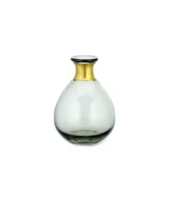 Nkuku Miza Mini Glass Vase - Smoke 10 Nkuku Miza Mini Glass Vase - Smoke
