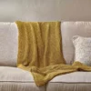Nkuku Moss Stitch Cotton Throw - Mustard Home Accessories 1 Nkuku Moss Stitch Cotton Throw - Mustard Home Accessories
