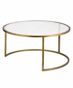 Nkuku Nakuru Iron & Glass Coffee Table - Brass Living Room 9 Nkuku Nakuru Iron & Glass Coffee Table - Brass Living Room