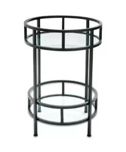 Nkuku Living Room Nakuru Iron & Glass Drinks Table 13 Nkuku Living Room Nakuru Iron & Glass Drinks Table