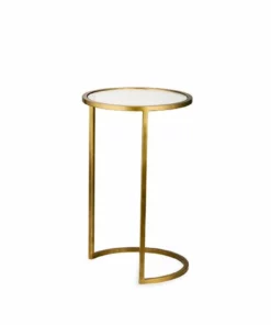 Nkuku Nakuru Iron & Glass Side Table Set - Brass 11 Nkuku Nakuru Iron & Glass Side Table Set - Brass
