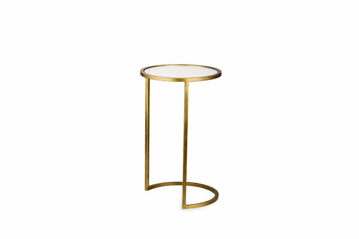 Nkuku Nakuru Iron & Glass Side Table Set - Brass 6 Nkuku Nakuru Iron & Glass Side Table Set - Brass