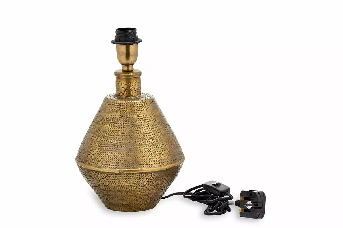 Nkuku Nalgonda Lamp - Antique Brass - Small New Arrivals 7 Nkuku Nalgonda Lamp - Antique Brass - Small New Arrivals