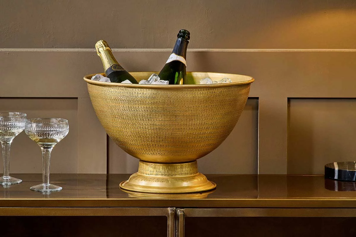 Nkuku Glassware Nalgora Wine & Champagne Bucket 3 Nkuku Glassware Nalgora Wine & Champagne Bucket