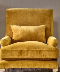 Nkuku Nalla Velvet Armchair - Ochre