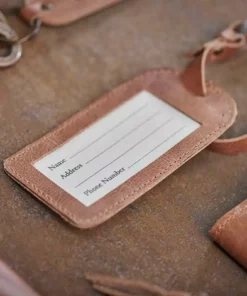 Nkuku Namba Leather Luggage Tag Eco-Friendly Gifts
