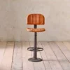 Nkuku Narwana Leather Bar Chair