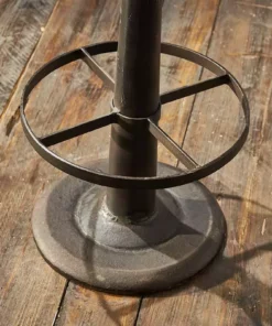 Nkuku Narwana Leather Round Stool - Rich Green Kitchen & Dining Room