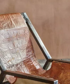 Nkuku Narwana Plain Leather Lounger