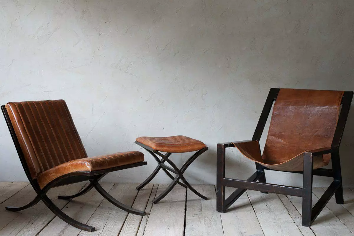 Nkuku Narwana Ribbed Leather Lounger 5 Nkuku Narwana Ribbed Leather Lounger