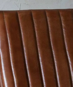 Nkuku Narwana Ribbed Leather Lounger