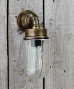 Nkuku Ngari Outdoor Light - Antique Brass