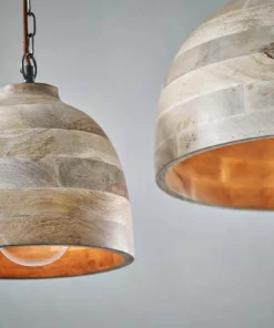 Nkuku Nika Mango Wood Pendant - Large Kitchen & Dining Room 8 Nkuku Nika Mango Wood Pendant - Large Kitchen & Dining Room