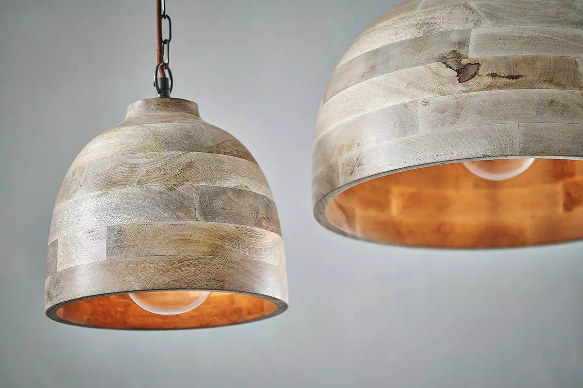 Nkuku Nika Mango Wood Pendant - Large Kitchen & Dining Room 5 Nkuku Nika Mango Wood Pendant - Large Kitchen & Dining Room