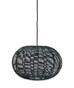 Nkuku Noko Black Wicker Pendant - Small Round Kitchen & Dining Room 7 Nkuku Noko Black Wicker Pendant - Small Round Kitchen & Dining Room