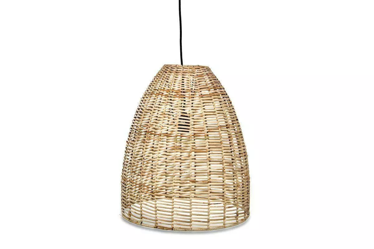 Nkuku Noko Natural Wicker Conical Pendant - Medium 5 Nkuku Noko Natural Wicker Conical Pendant - Medium