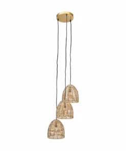 Nkuku Noko Wicker Cluster Pendant Kitchen & Dining Room