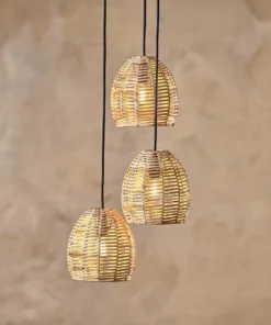 Nkuku Noko Wicker Cluster Pendant Kitchen & Dining Room