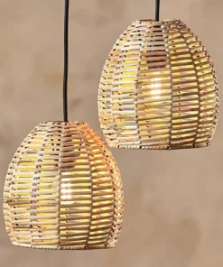 Nkuku Noko Wicker Cluster Pendant Kitchen & Dining Room