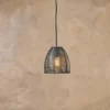 Nkuku Noko Wicker Conical Pendant - Black - Extra Small 1 Nkuku Noko Wicker Conical Pendant - Black - Extra Small