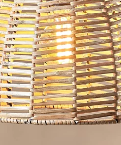 Nkuku Noko Wicker Conical Pendant - Natural - Extra Small Kitchen & Dining Room