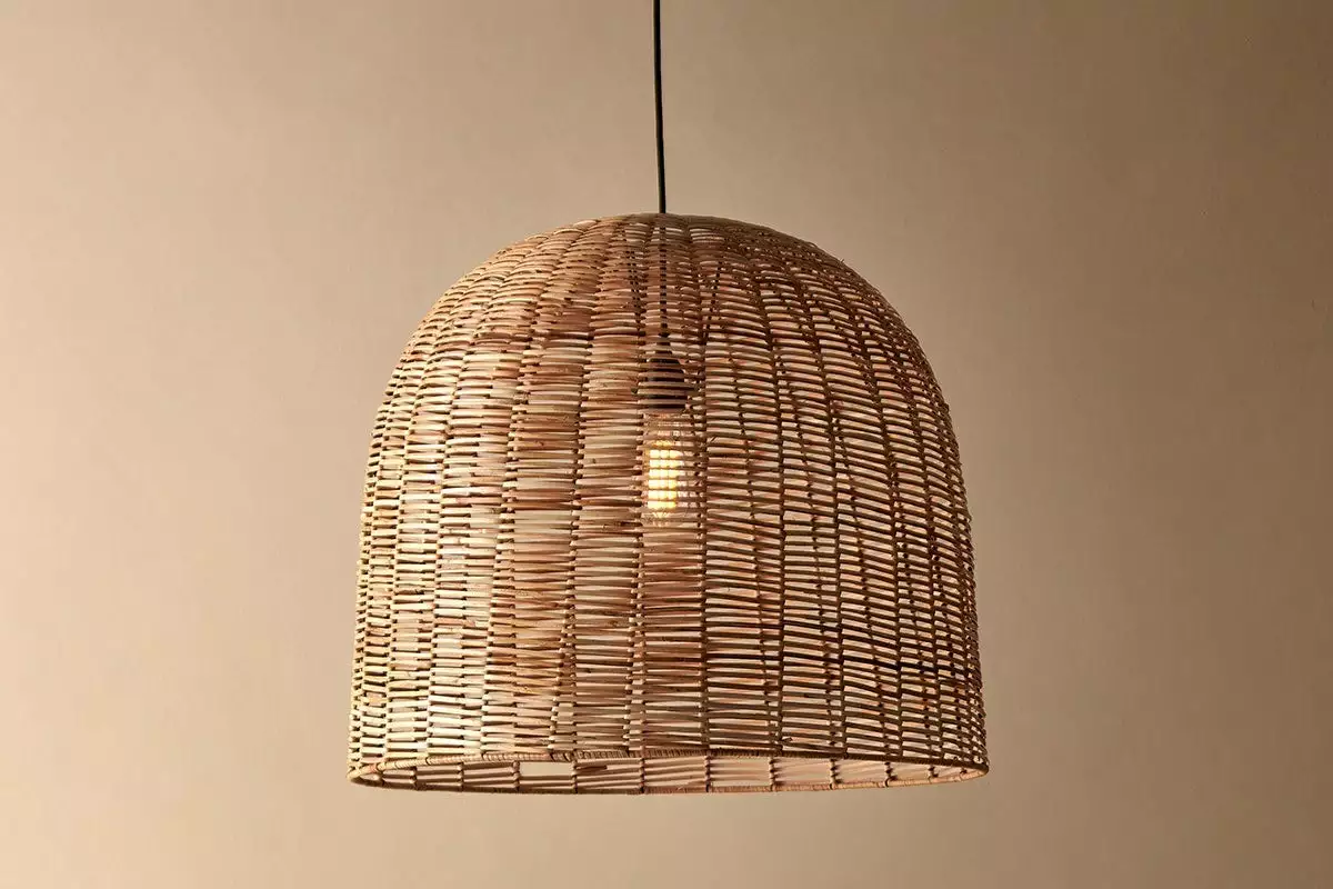 Nkuku Noko Wicker Dome Pendant - Large New Arrivals 3 Nkuku Noko Wicker Dome Pendant - Large New Arrivals