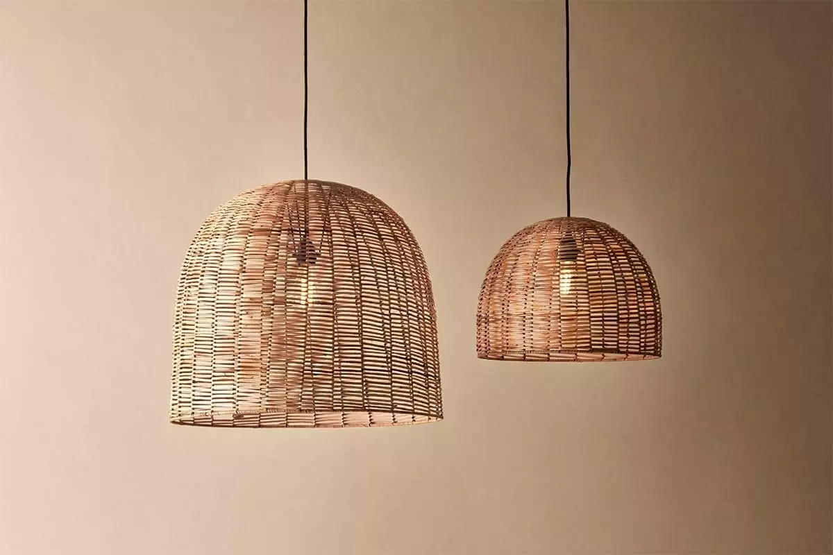 Nkuku Noko Wicker Dome Pendant - Large New Arrivals 4 Nkuku Noko Wicker Dome Pendant - Large New Arrivals