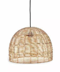 Nkuku New Arrivals Noko Wicker Dome Pendant - Small